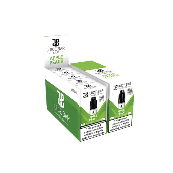 20mg Juice Bar Salts 10ml Nic Salts - Pack Of 5 (50VG/50PG) - DMVapes