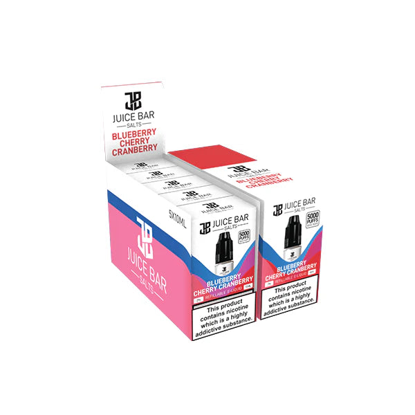 20mg Juice Bar Salts 10ml Nic Salts - Pack Of 5 (50VG/50PG) - DMVapes