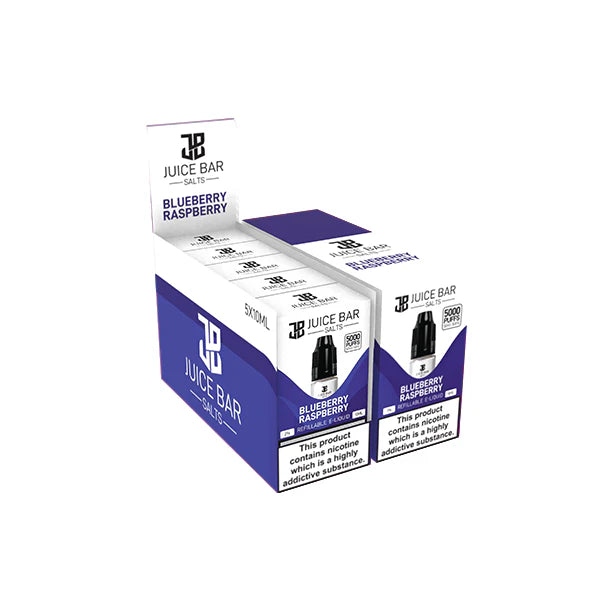 20mg Juice Bar Salts 10ml Nic Salts - Pack Of 5 (50VG/50PG) - DMVapes