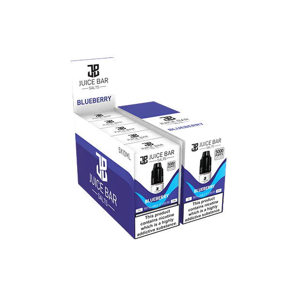 20mg Juice Bar Salts 10ml Nic Salts - Pack Of 5 (50VG/50PG) - DMVapes