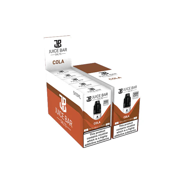 20mg Juice Bar Salts 10ml Nic Salts - Pack Of 5 (50VG/50PG) - DMVapes