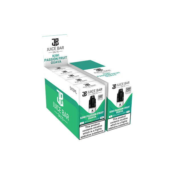 20mg Juice Bar Salts 10ml Nic Salts - Pack Of 5 (50VG/50PG) - DMVapes