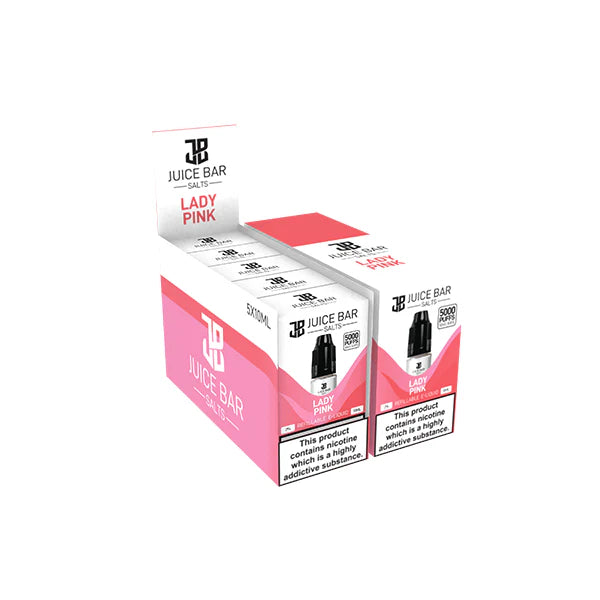 20mg Juice Bar Salts 10ml Nic Salts - Pack Of 5 (50VG/50PG) - DMVapes