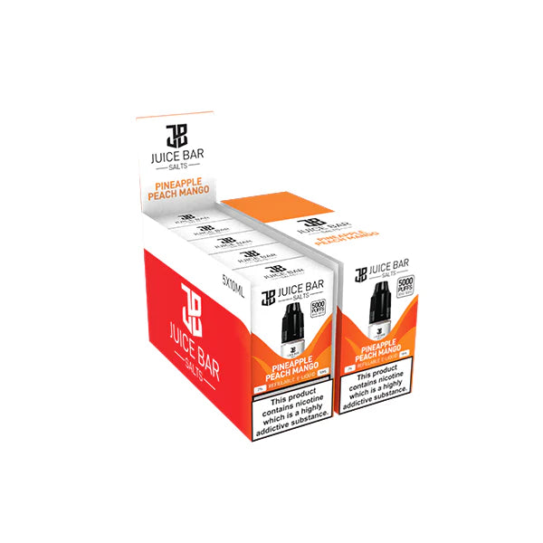 20mg Juice Bar Salts 10ml Nic Salts - Pack Of 5 (50VG/50PG) - DMVapes