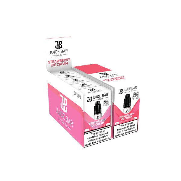 20mg Juice Bar Salts 10ml Nic Salts - Pack Of 5 (50VG/50PG) - DMVapes