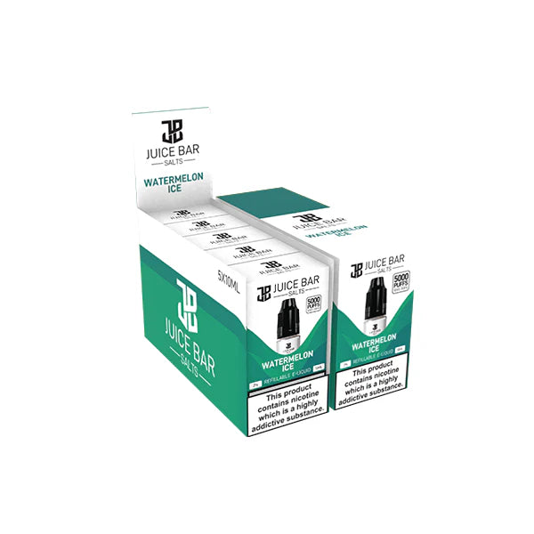 20mg Juice Bar Salts 10ml Nic Salts - Pack Of 5 (50VG/50PG) - DMVapes