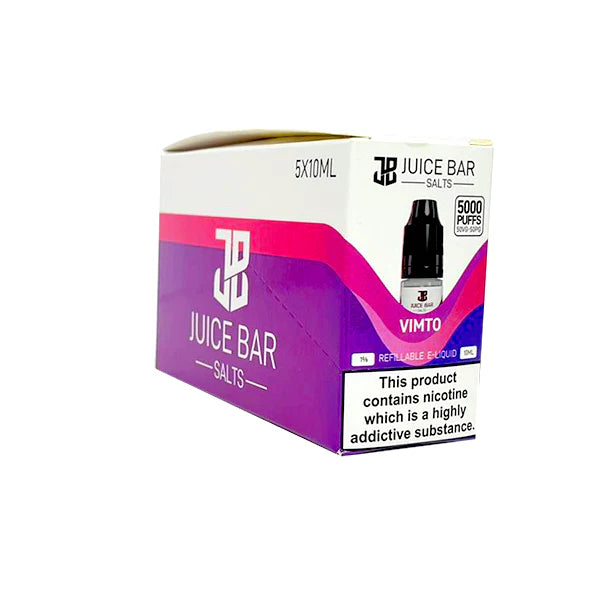 20mg Juice Bar Salts 10ml Nic Salts - Pack Of 5 (50VG/50PG) - DMVapes