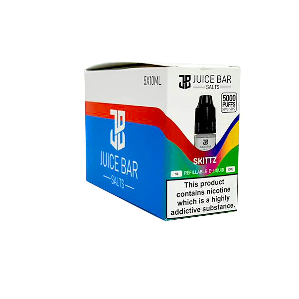 20mg Juice Bar Salts 10ml Nic Salts - Pack Of 5 (50VG/50PG) - DMVapes