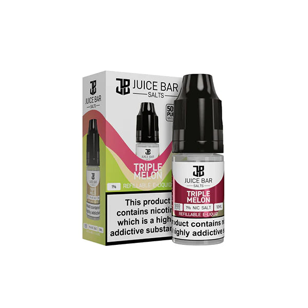 20mg Juice Bar Salts 10ml Nic Salts - Pack Of 5 (50VG/50PG) - DMVapes