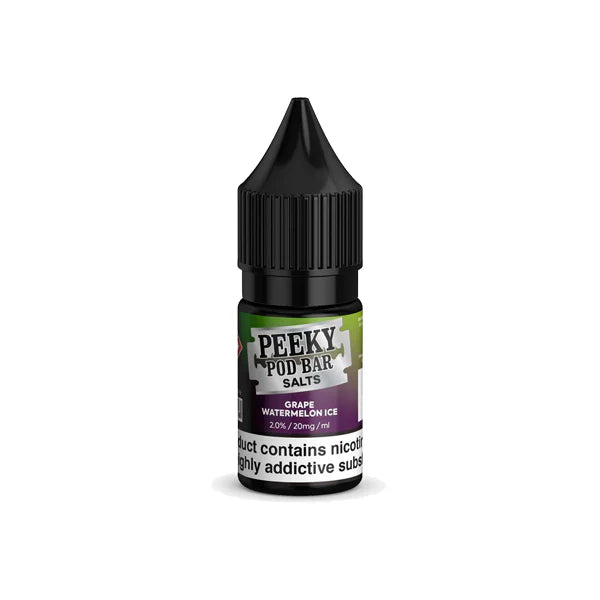 20mg Peeky Blenders Pod Bar 10ml Bar Salts (50VG/50PG) - DMVapes