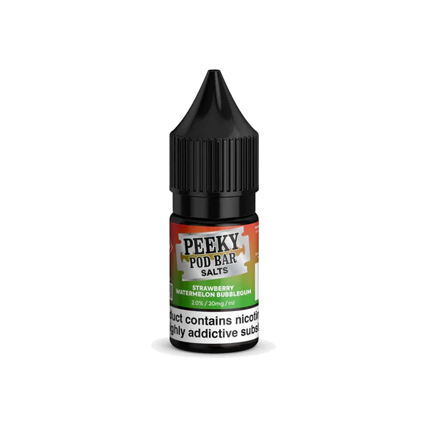 20mg Peeky Blenders Pod Bar 10ml Bar Salts (50VG/50PG) - DMVapes