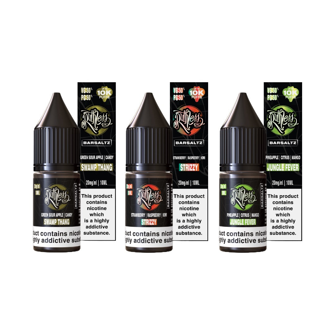 10mg Ruthless Nic Salt 10ml (50VG/50PG) - DMVapes