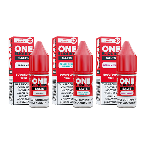 20mg One E-Liquids Flavoured Nic Salts 10ml (50VG/50PG) - DMVapes