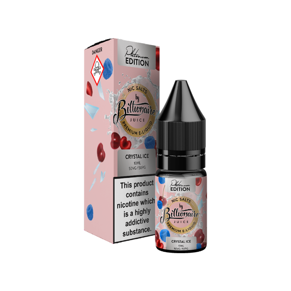 20mg Billionaire Juice Platinum Edition 10ml Nic Salts (50VG/50PG) - DMVapes