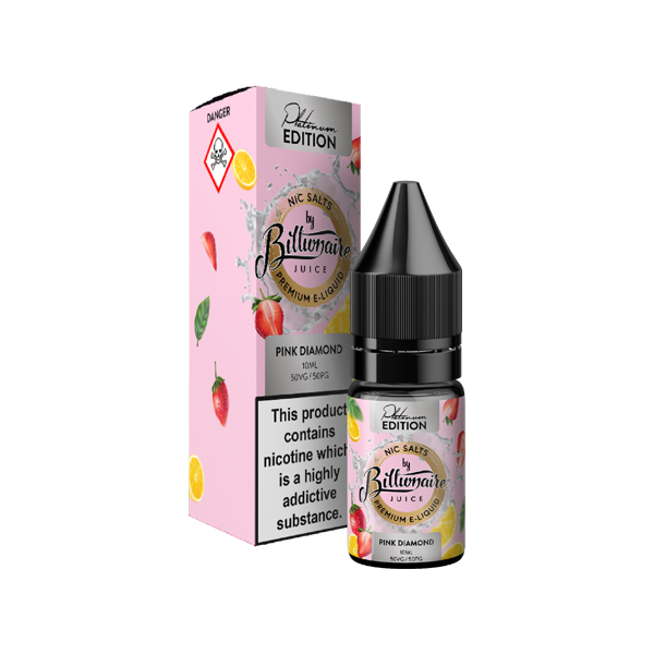 20mg Billionaire Juice Platinum Edition 10ml Nic Salts (50VG/50PG) - DMVapes