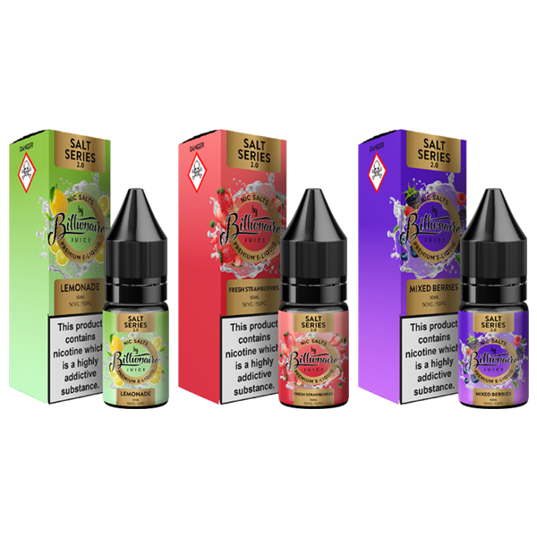 20mg Billionaire Juice Salt Series 2.0 10ml Nic Salts (50VG/50PG) - DMVapes