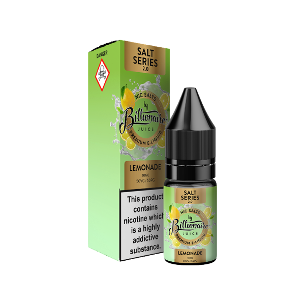 20mg Billionaire Juice Salt Series 2.0 10ml Nic Salts (50VG/50PG) - DMVapes