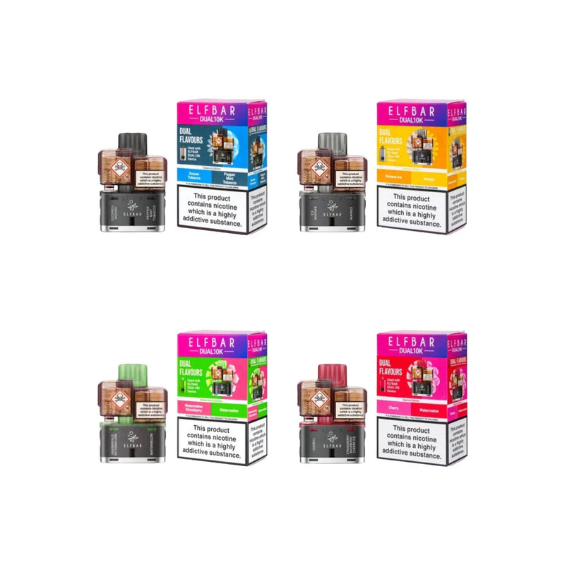20mg ELFBAR Dual 10K Prefilled Pod Pack 10000 Puffs - DMVapes
