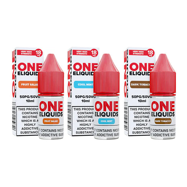 18mg One E-Liquids Flavoured Nicotine E-Liquid 10ml (50VG/50PG) - DMVapes