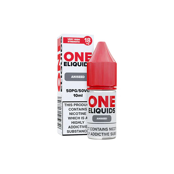 18mg One E-Liquids Flavoured Nicotine E-Liquid 10ml (50VG/50PG) - DMVapes