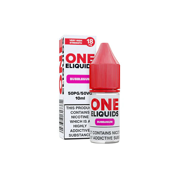 18mg One E-Liquids Flavoured Nicotine E-Liquid 10ml (50VG/50PG) - DMVapes