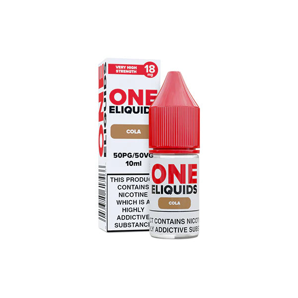 18mg One E-Liquids Flavoured Nicotine E-Liquid 10ml (50VG/50PG) - DMVapes