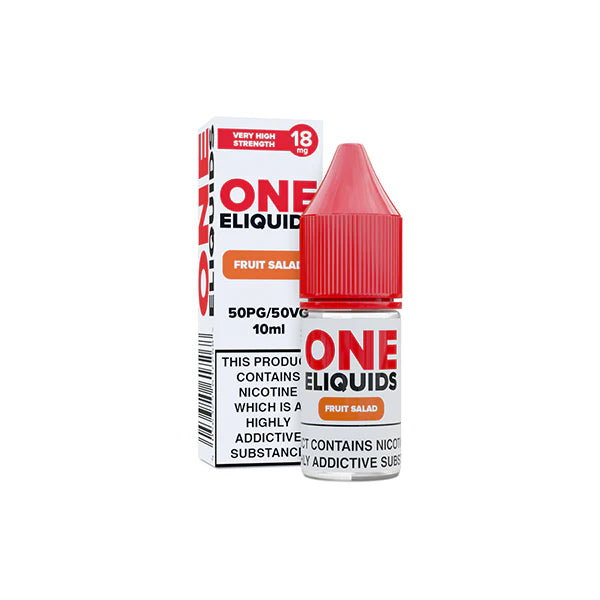 18mg One E-Liquids Flavoured Nicotine E-Liquid 10ml (50VG/50PG) - DMVapes