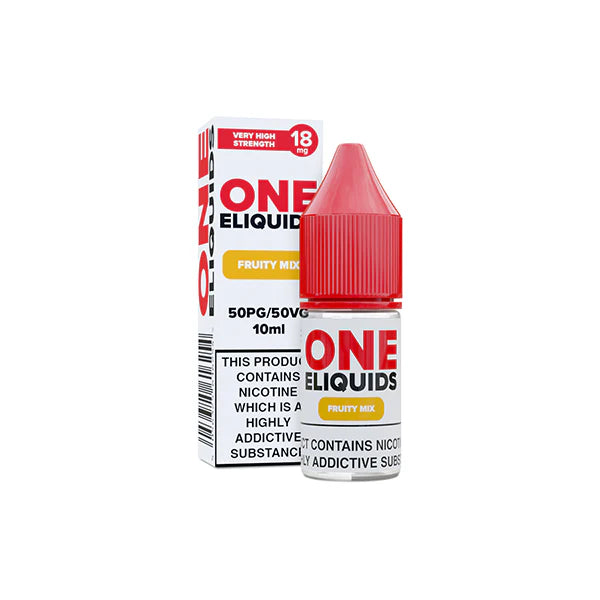 18mg One E-Liquids Flavoured Nicotine E-Liquid 10ml (50VG/50PG) - DMVapes