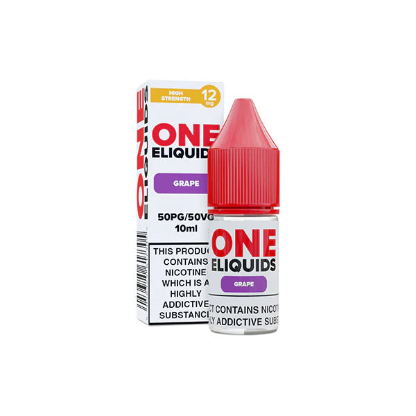 12mg One E-Liquids Flavoured Nicotine E-Liquid 10ml (50VG/50PG) - DMVapes