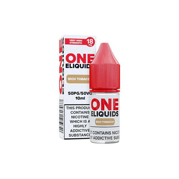 18mg One E-Liquids Flavoured Nicotine E-Liquid 10ml (50VG/50PG) - DMVapes