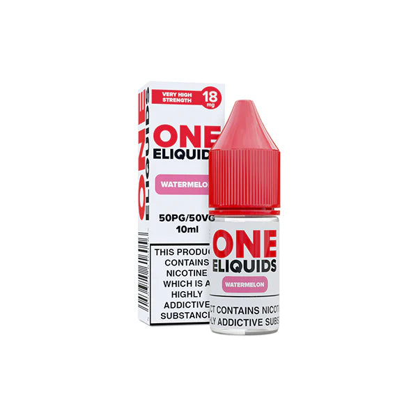 18mg One E-Liquids Flavoured Nicotine E-Liquid 10ml (50VG/50PG) - DMVapes