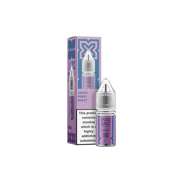20mg Pod Salt Nexus 10ml Nic Salt (50VG/50PG) - DMVapes