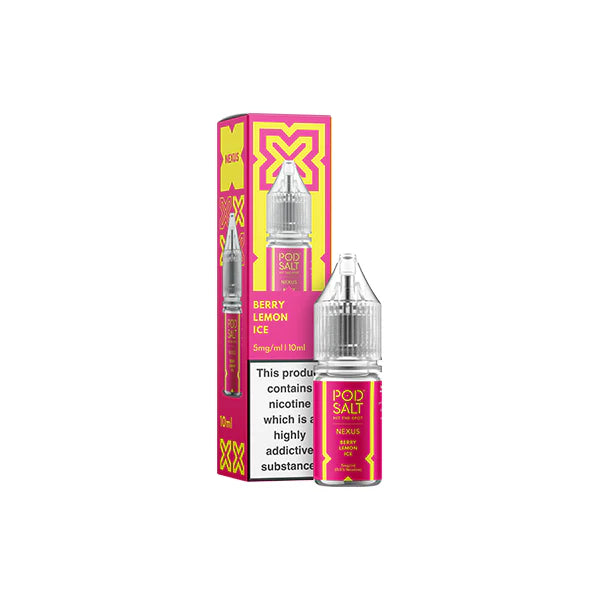 5mg Pod Salt Nexus 10ml Nic Salt (50VG/50PG) - DMVapes