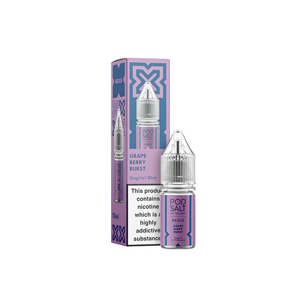 5mg Pod Salt Nexus 10ml Nic Salt (50VG/50PG) - DMVapes