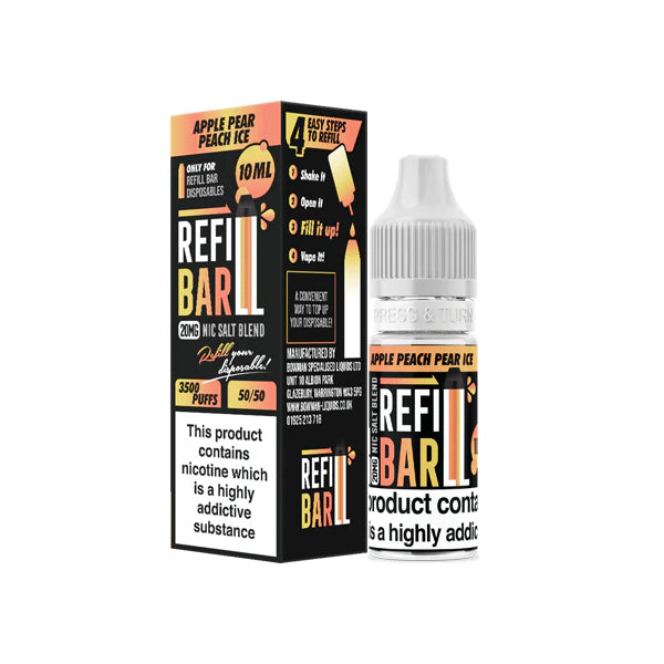 20mg Refill Bar Salts 10ml Nic Salts (50VG/50PG) - DMVapes