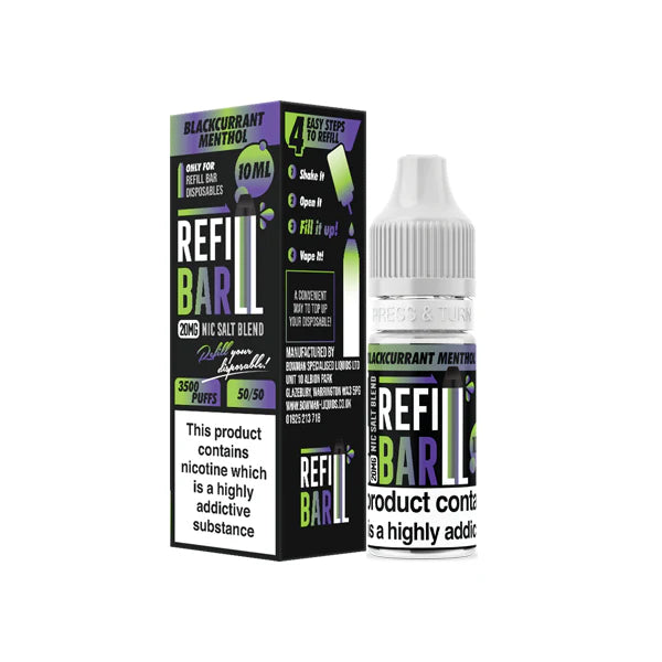 20mg Refill Bar Salts 10ml Nic Salts (50VG/50PG) - DMVapes
