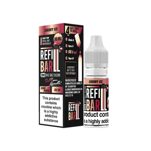 20mg Refill Bar Salts 10ml Nic Salts (50VG/50PG) - DMVapes