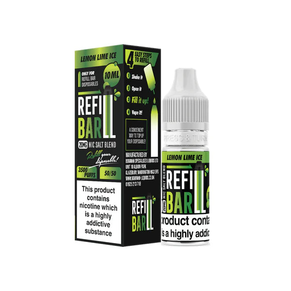 20mg Refill Bar Salts 10ml Nic Salts (50VG/50PG) - DMVapes