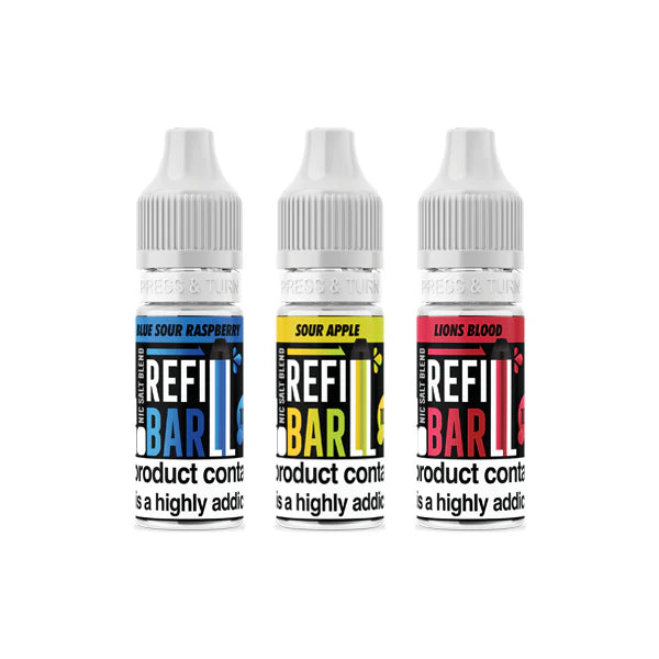 10mg Refill Bar Salts 10ml Nic Salts (50VG/50PG) - DMVapes
