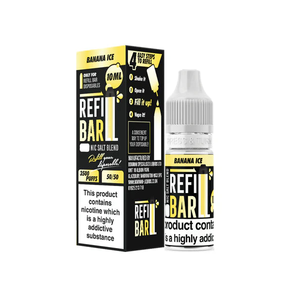 10mg Refill Bar Salts 10ml Nic Salts (50VG/50PG) - DMVapes