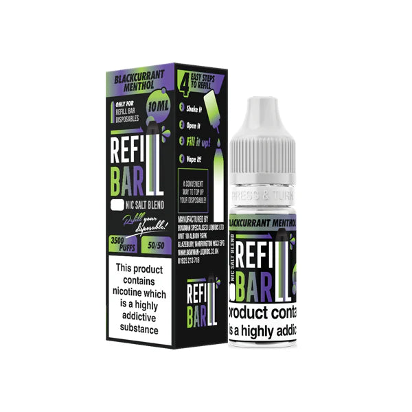 10mg Refill Bar Salts 10ml Nic Salts (50VG/50PG) - DMVapes