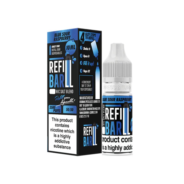 10mg Refill Bar Salts 10ml Nic Salts (50VG/50PG) - DMVapes