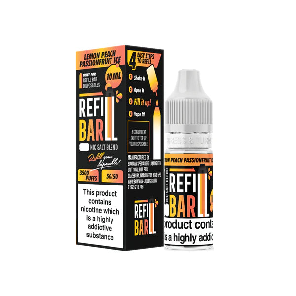 10mg Refill Bar Salts 10ml Nic Salts (50VG/50PG) - DMVapes