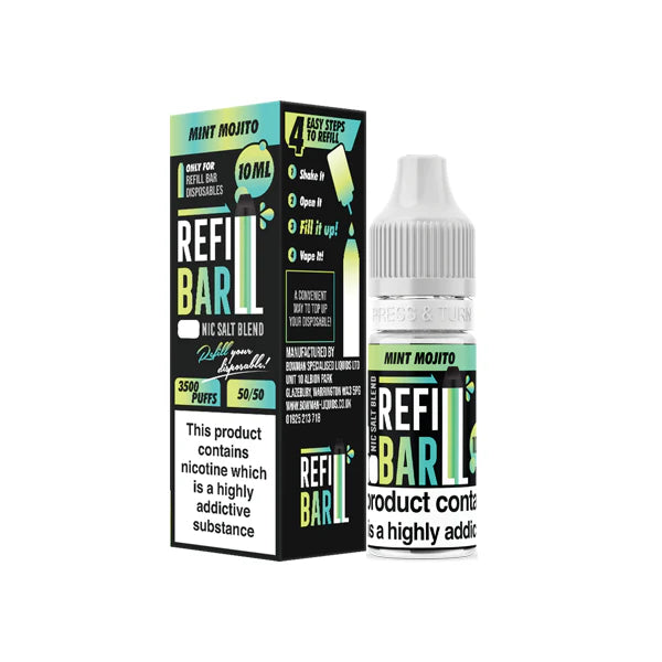 10mg Refill Bar Salts 10ml Nic Salts (50VG/50PG) - DMVapes