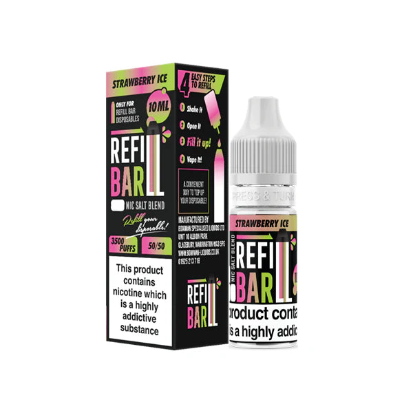 10mg Refill Bar Salts 10ml Nic Salts (50VG/50PG) - DMVapes