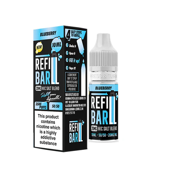 10mg Refill Bar Salts 10ml Nic Salts (50VG/50PG) - DMVapes