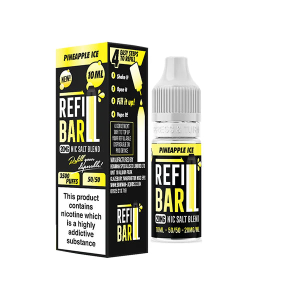 10mg Refill Bar Salts 10ml Nic Salts (50VG/50PG) - DMVapes