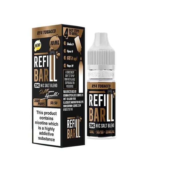 10mg Refill Bar Salts 10ml Nic Salts (50VG/50PG) - DMVapes
