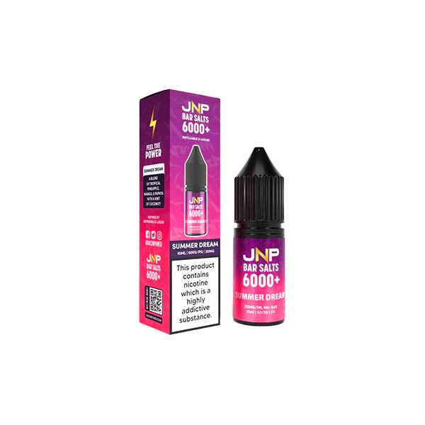 20mg JNP 6000+ Bar Salts 10ml (50VG/50PG) - DMVapes