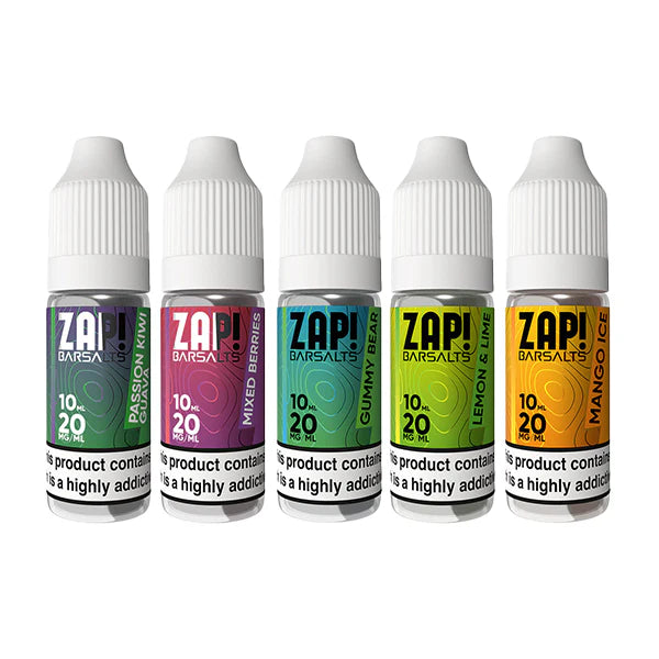 20mg ZAP! Bar Salts Nic Salt 10ml (50VG/50PG) - DMVapes
